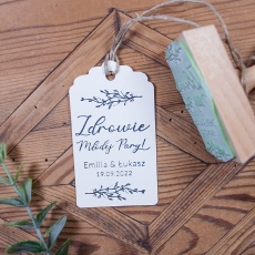 Stempel ślubny do etykiet na stół weselny