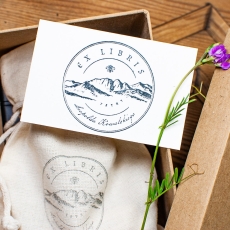 Ex Libris Tatry - stempel personalizowany w zestawie prezentowym