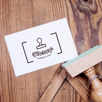 Stempel prostokątny z logo 50x30mm