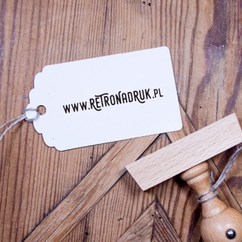 Drewniany stempel prostokątny 60x10 mm