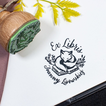 EX LIBRIS lis na książce - zestaw na prezent