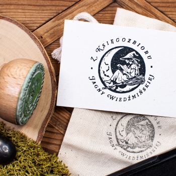 Stempel EXLIBRIS - WIEDŹMA - zestaw na prezent