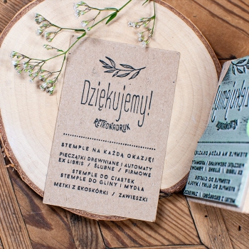 Stempel wizytówka 70x50mm