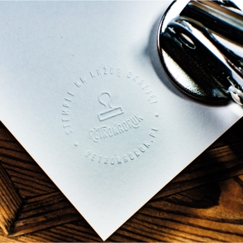 Suchy stempel ręczny - pieczęć do tłoczenia papieru - COLOP