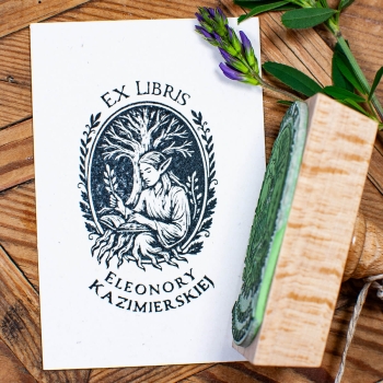 Ex Libris Elf - Personalizowana Pieczątka do Książek