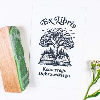 Ex Libris Drzewo Wiedzy – Pieczątka do książek