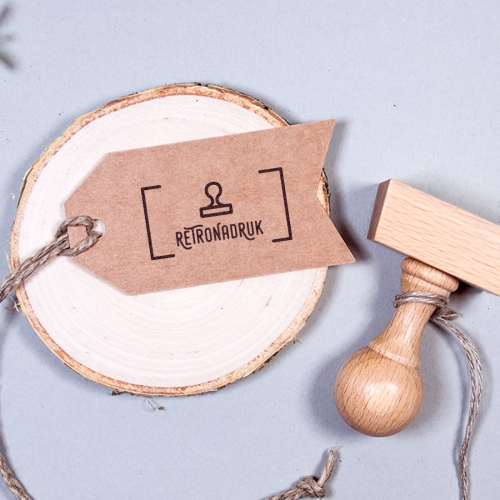 drewniany stempel prostokątny 40x20mm