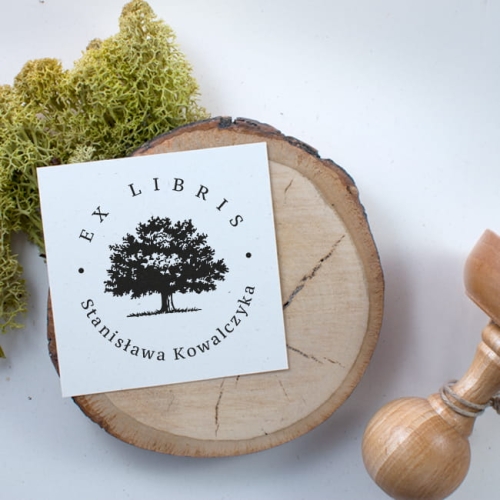 ex libris dąb