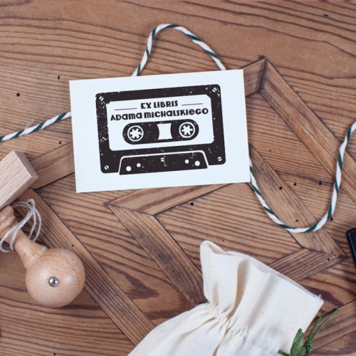 exlibris kaseta retro