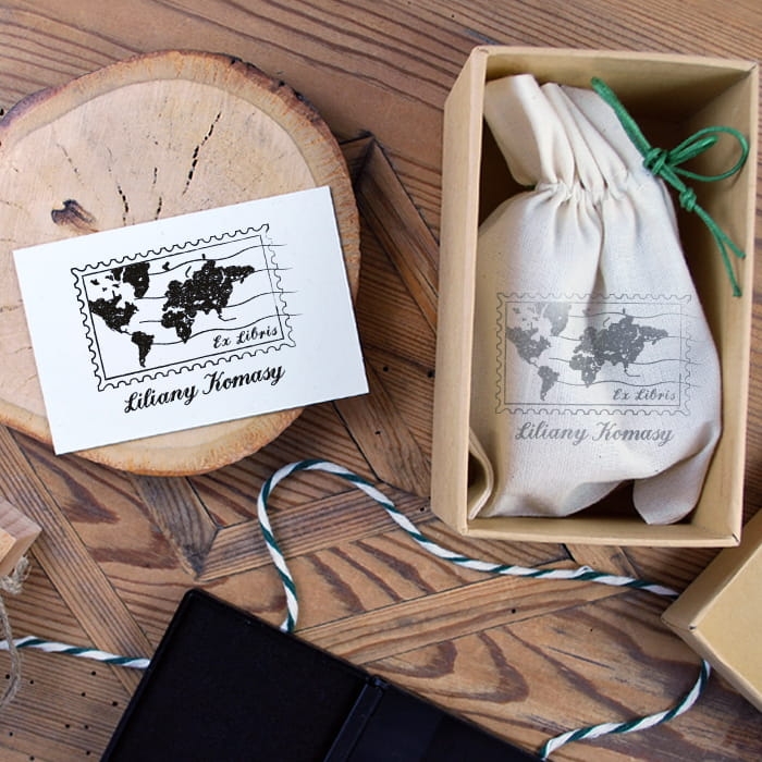 exlibris znaczek pocztowy