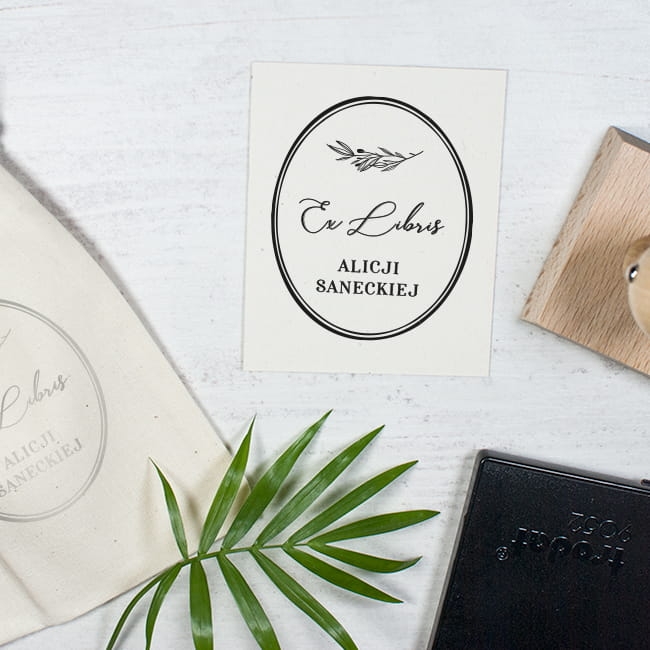 ex libris wzór owalny