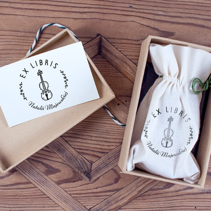 exlibris skrzypce
