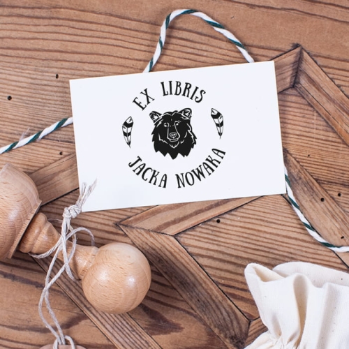 pieczątka niedźwiedź