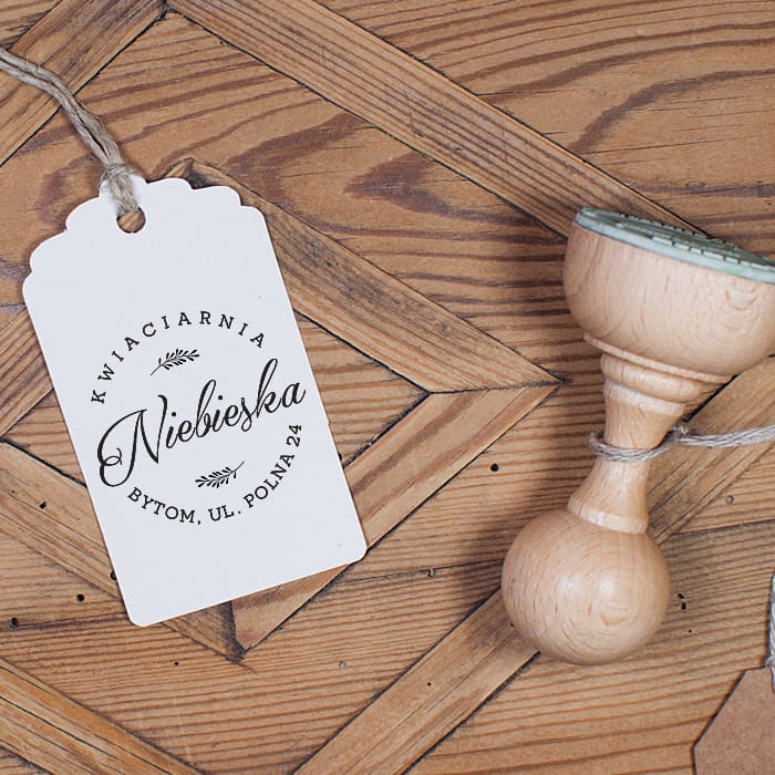 Pieczątka personalizowana dla florysty