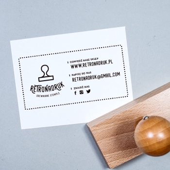 Stempel z logo - duża pieczątka drewniana