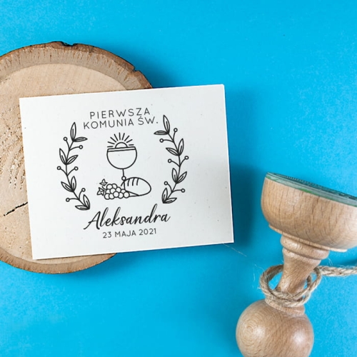 stempel komunia wianek