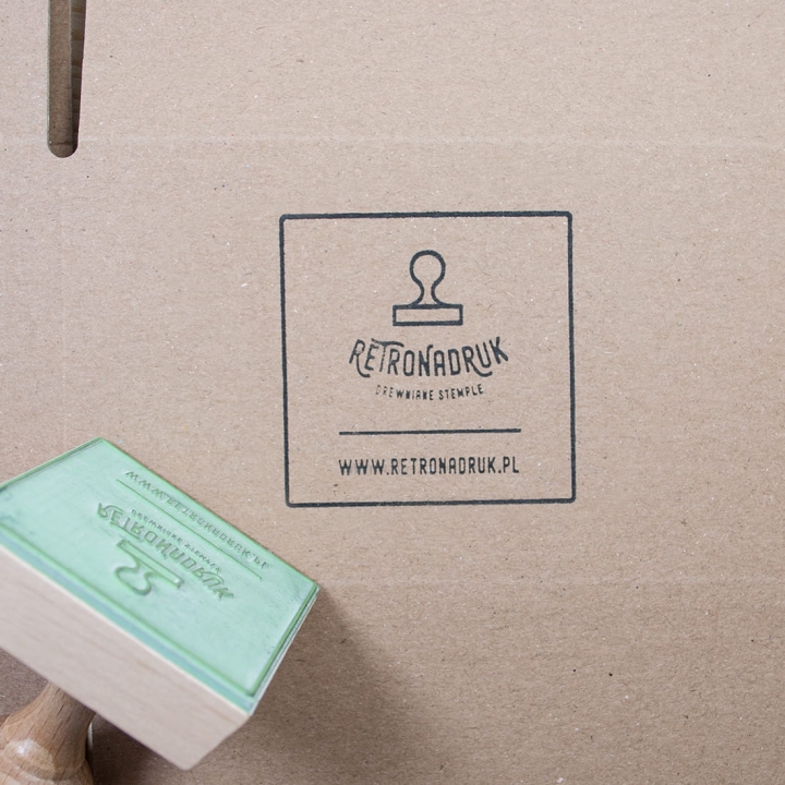 pieczątka firmowa z logo 5x5