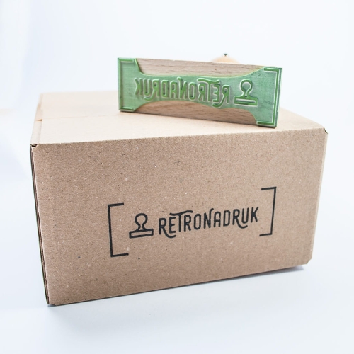 Pieczątka - stempel drewniany z logo 90x30mm