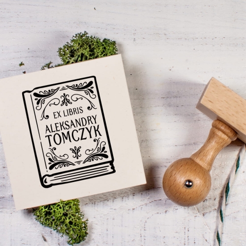 exlibris stempel książka