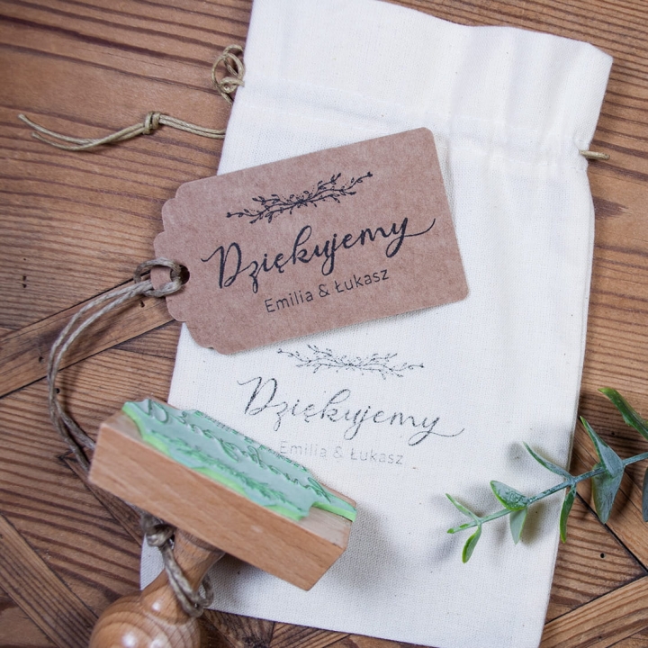 Stempel Ślubny Dziękujemy