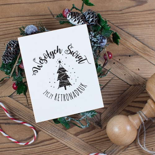 Stempel świąteczny, choinka