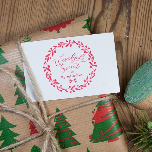 Pieczątka Boże Narodzenie wianek