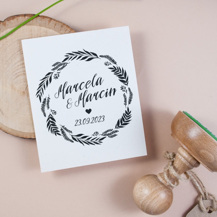 Pieczątki ślubne personalizowane