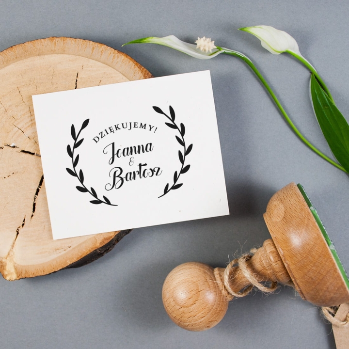 ślubny wieniec dziękujemy