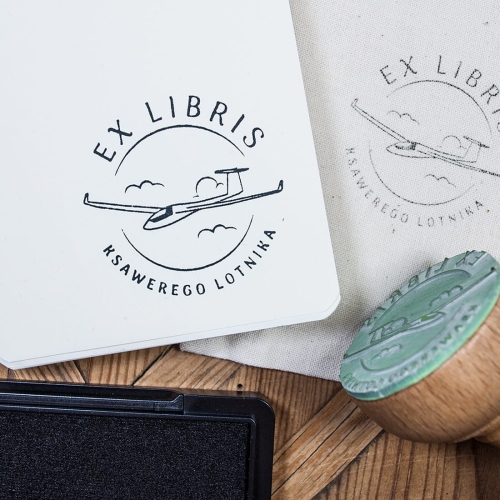 ex libris, szybowiec