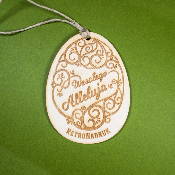 zawieszki wielkanocne - sklejka