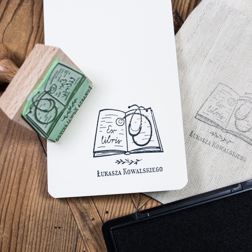 exlibris ze stetoskopem