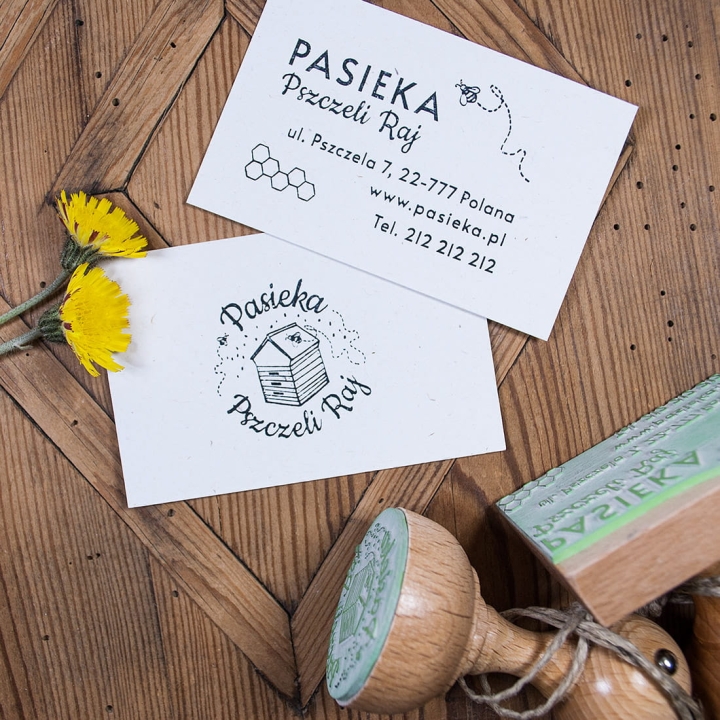 drewniane pieczątki dla pasieki