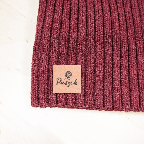 metki z ekoskóry 25x25 mm