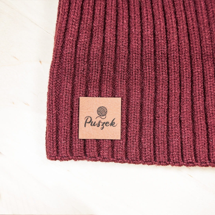 metki z ekoskóry 25x25 mm