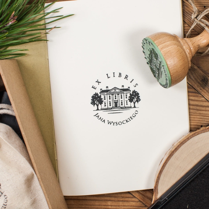 dworek szlachecki - ekslibris