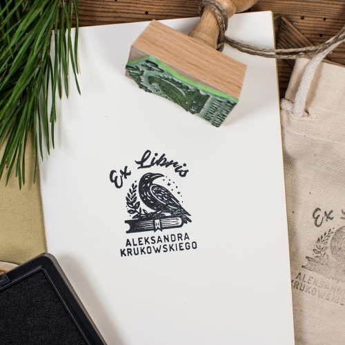 Ex Libris, kruk - zestaw na prezent dla miłośników książek