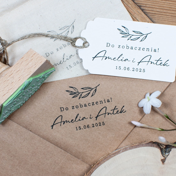 Pieczątka ślubna "Do zobaczenia!"