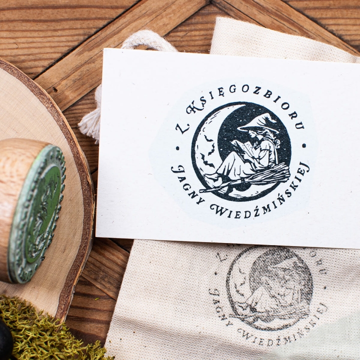 Pieczątka Ex Libris - WIEDŹMA