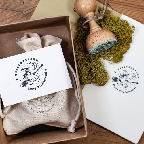 Ex Libris Personalizowany, Czarownica - Zestaw Prezentowy