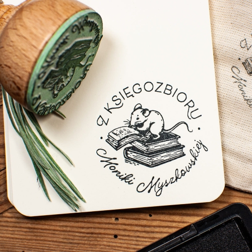 EX LIBRIS, mysz na książkach - zestaw prezentowy