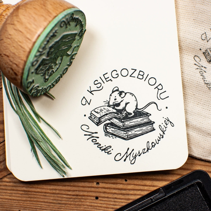 EX LIBRIS, mysz na książkach - zestaw prezentowy