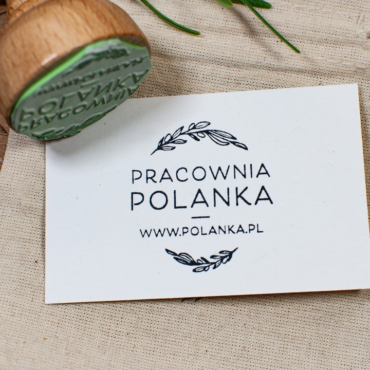 Stempel "Dziękujemy za zaufanie" personalizowany nazwą firmy