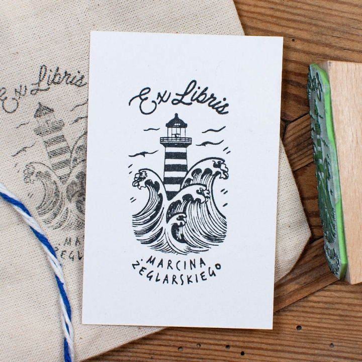 Pieczątka Ekslibris, Morskie Fale