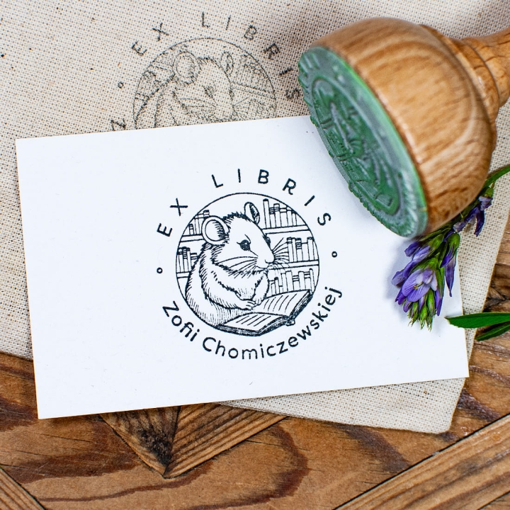 Stempel Ex Libris - Chomik