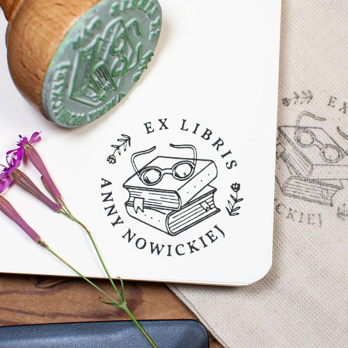 Personalizowany ex libris na zamówienie - prezent dla czytelnika