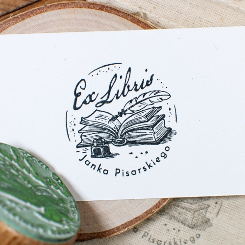 Pieczątka_EXLIBRIS_kałamarz