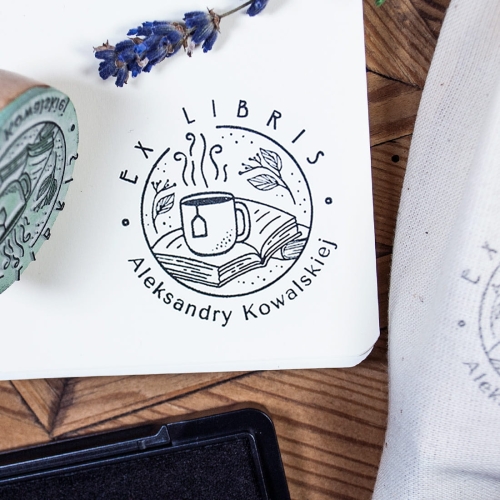 Ex Libris, filiżanka herbaty - zestaw na prezent
