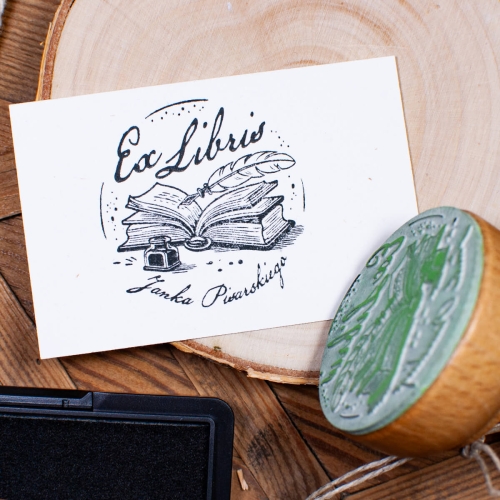 Exlibris z kałamarzem 50mm