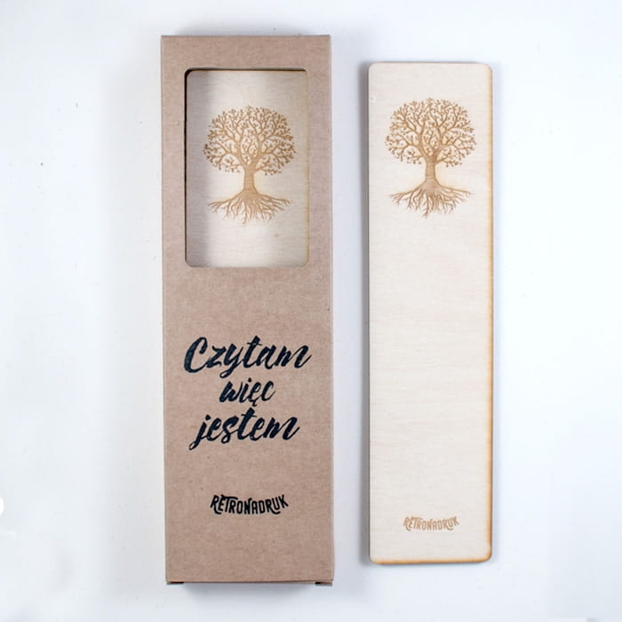 Zakładka do książek z motywem drzewa