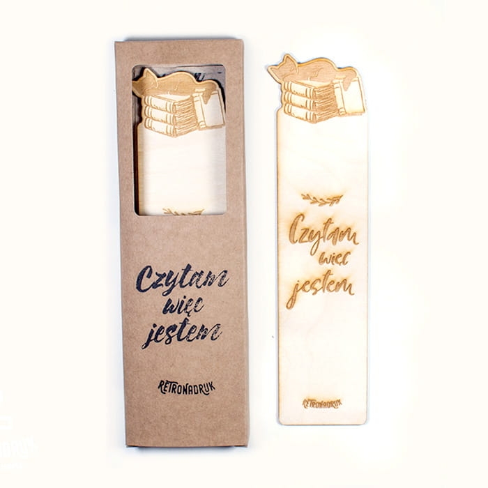 Zakładka do książek z motywem leżącego kota